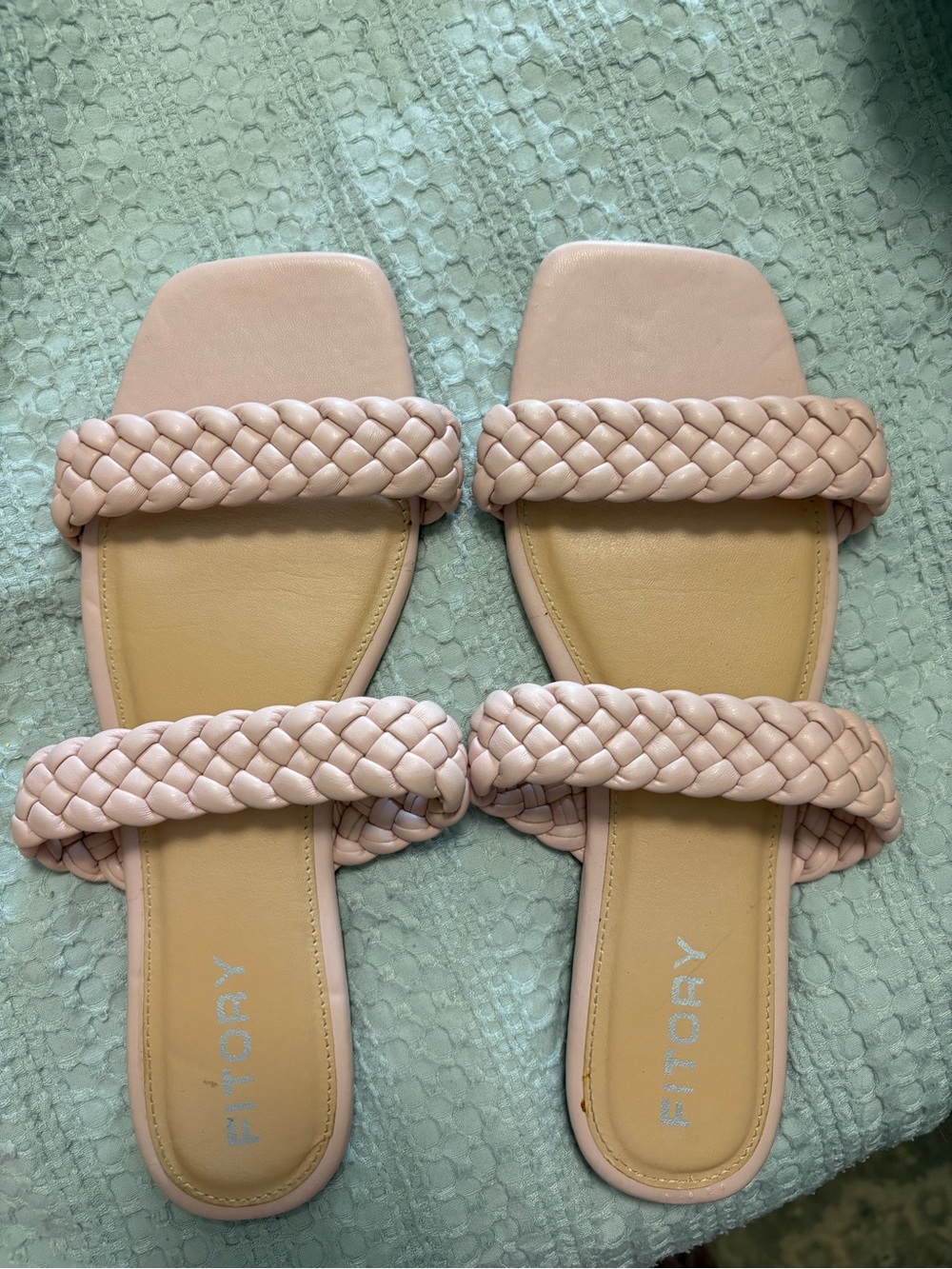 Pale pink sandals